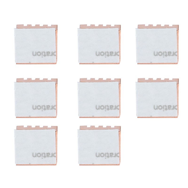 8PCS Pure Copper RAM Heat Sink Cooling Fin Heatsink for