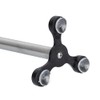 Zeller Kitchen Roll Holder 14x14x33cm with Suction Cap, Silver
