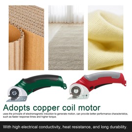 4.2V Electric Cloth Cutter Copper Coil Motor Portable Fabric Cutting Machine Handheld Paperboard Sponge Leather Rugs Carpet Trimmer