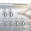 Offgridtec Pack of 6 Earth Terminals for PV Modules Silver