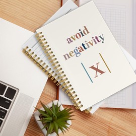 CUANFDDSF Avoid Negativity Fun Math Calculus Journal Notebook, Mental Health School Supplies, Thank You Teacher Gifts, Math Lovers Hardcover Spiral Notebook 5.5x8.3 Inch