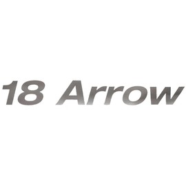 Crestliner Boat Decal 2281091 | 1800 Arrow 11 1/2 x 1 5/8 Inch Silver