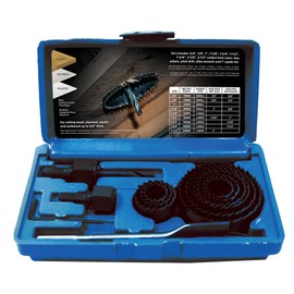 Century Drill & Tool 05499 Carbon Steel 14 Piece Hole Saw Set
