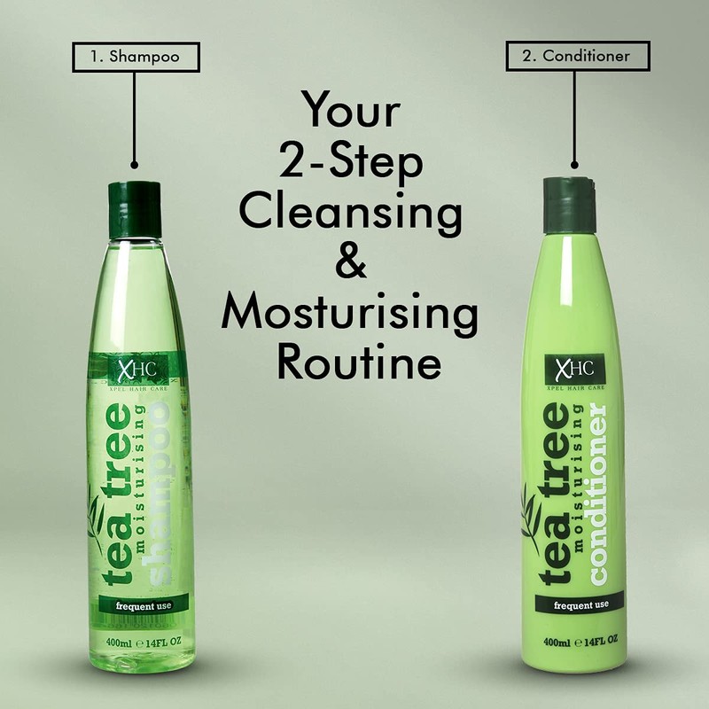 Xpel Hair Care Tea Tree Moisturising Shampoo and conditioner 400ml