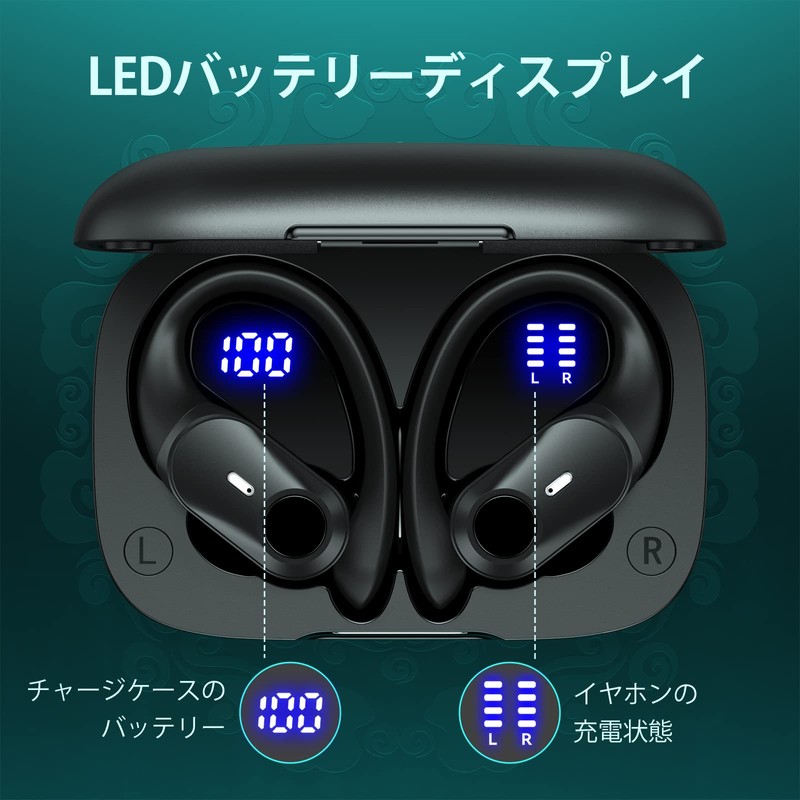 GOLREX Bluetooth Wireless Earphones, Over-the-Ear Earphones, Up to 40 Hours