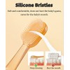 FOKiiBO Juego de cepillos de dientes de silicona para bebé,