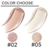 2Pcs Waterproof Crystal Liquid Glitter Eye Shadow Sticks.Quick-Drying Liquid Sparkling