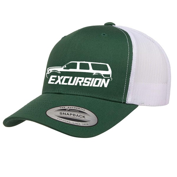 2000-2005 Ford Excursion SUV Fully Embroidered Yupoong 6606 Snapback Trucker