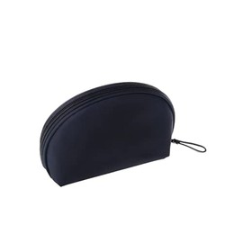 Bolsa de maquillaje pequeña para bolso portátil, impermeable, bolsa de maquillaje de viaje para mujer, Negro, Nailon