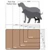PAWISE Dog Bed Cat Bed Dog Mat Teflon Cushion Waterproof