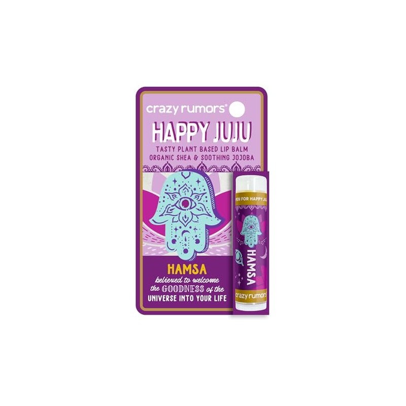 Crazy Rumors Happy Juju All Natural, Plant-Based Lip Balm with