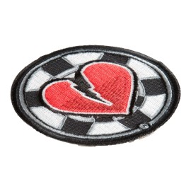 PatchStop - World's Largest Patch Store Heartbreaker Poker Chip Round Patch, Gambling Patches