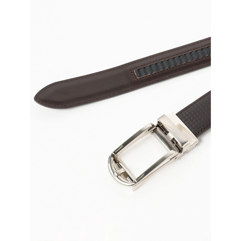 Beams Heart Men's Leather Belt Design Belt, Braun