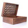 Mela Artisans Medium Keepsake Box with Hinged Trellis Lid -