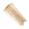 SUPVOX 100pcs Bamboo Flag Poles for Festivals Handheld Decorative Flag