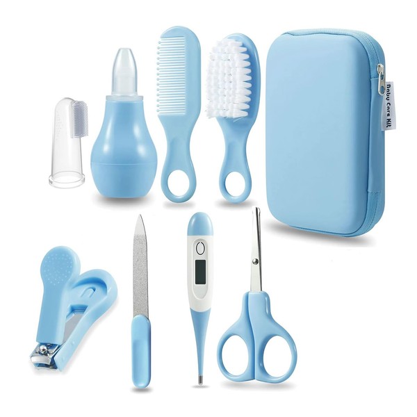 LEIDSANY 8-Piece Newborn Grooming Set, Kit de Cuidado del Bebé,