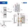 XFORT Chrome Elegance Polished Chrome Victorian Bathroom Pack, Complete with