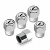 Lexus Plastic Lexus Tire Stem Valve Caps Set (Chrome)