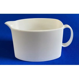 Unmarked Creamer Pitcher with Handle, White Bone China Milk Pitcher For Tea Coffee - 5 in
