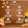 Syruvia Peach Syrup, Flavored Syrup for Drinks, Cocktails, Lemonades, Iced