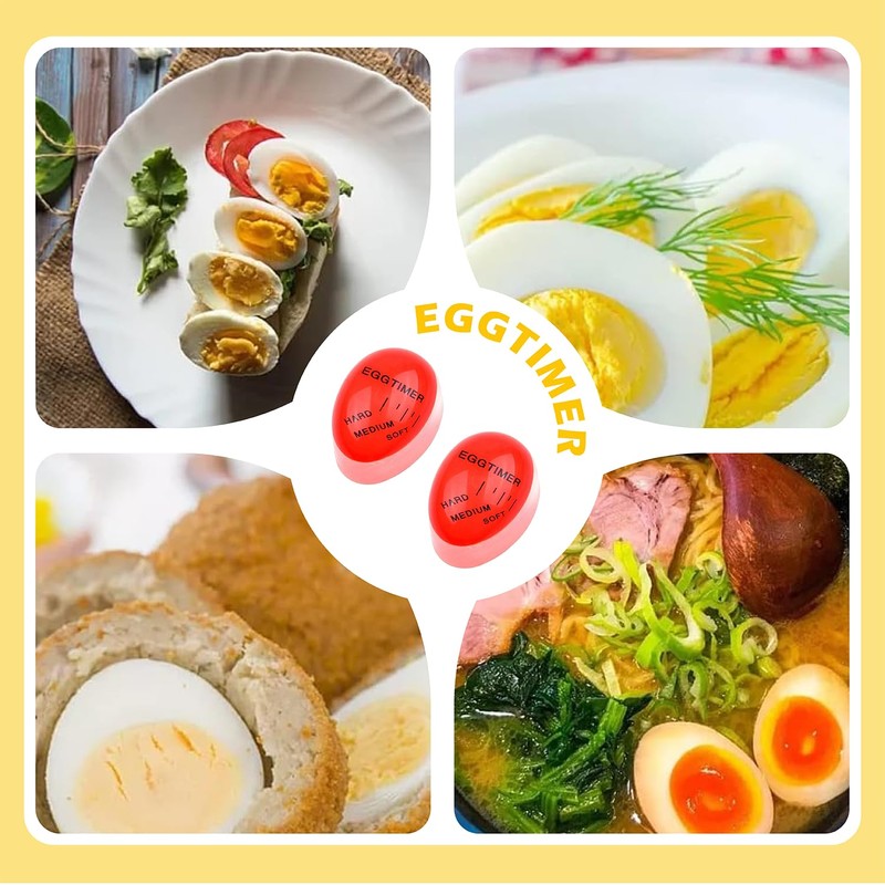 2 x Egg Timer, Heat Sensitive Colour Change Egg Timer,