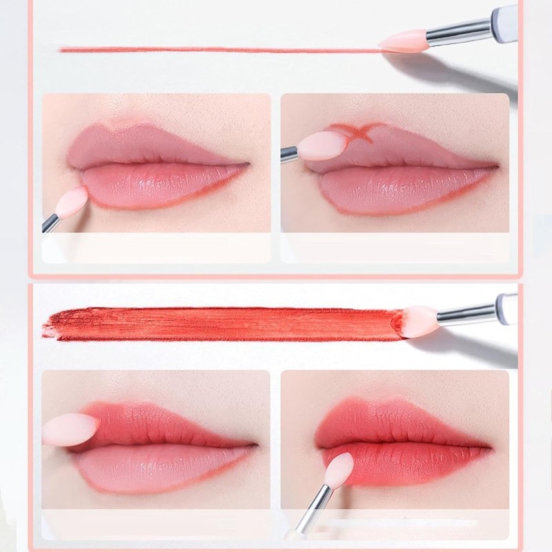 Aplicador de Labios de Silicona Portátil y Reutilizable - Pincel