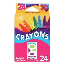 Raymond Geddes Non-Toxic Crayons, 24 Pieces (Pack of 12)