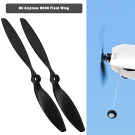EMSea Pack of 2 8038 Propeller Nylon CCW Propeller Compatible with Radiolink A560 Aircraft Designed for 2204KV-2206KV Engines Black
