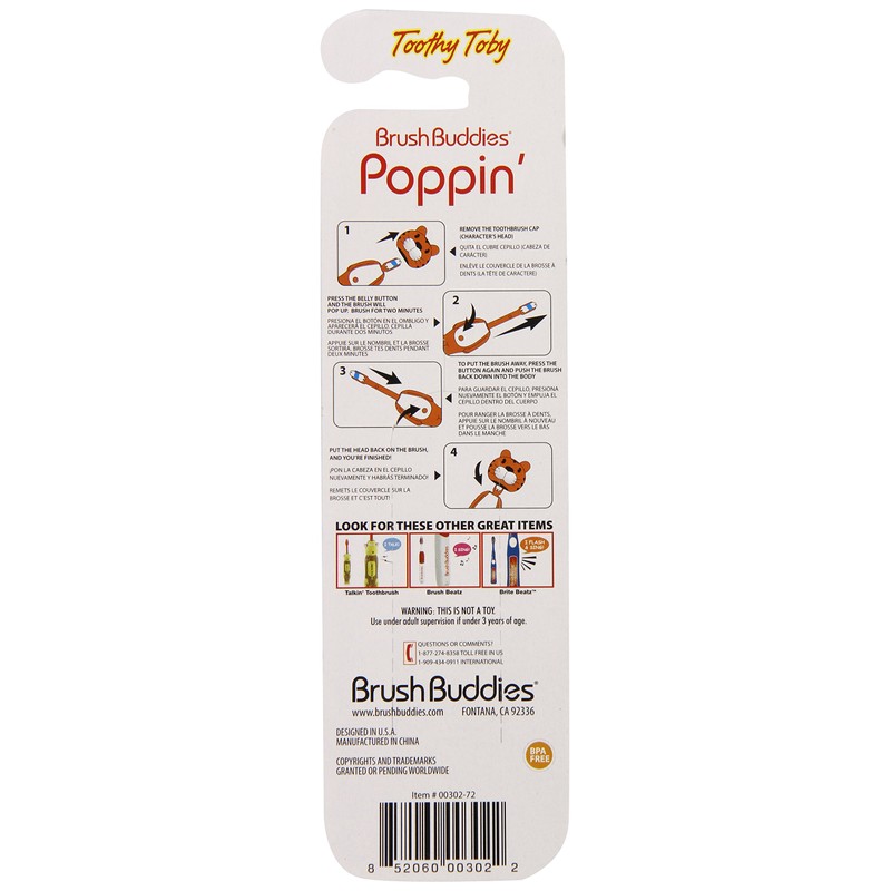 Brush Buddies Toothy Toby Toothbrush