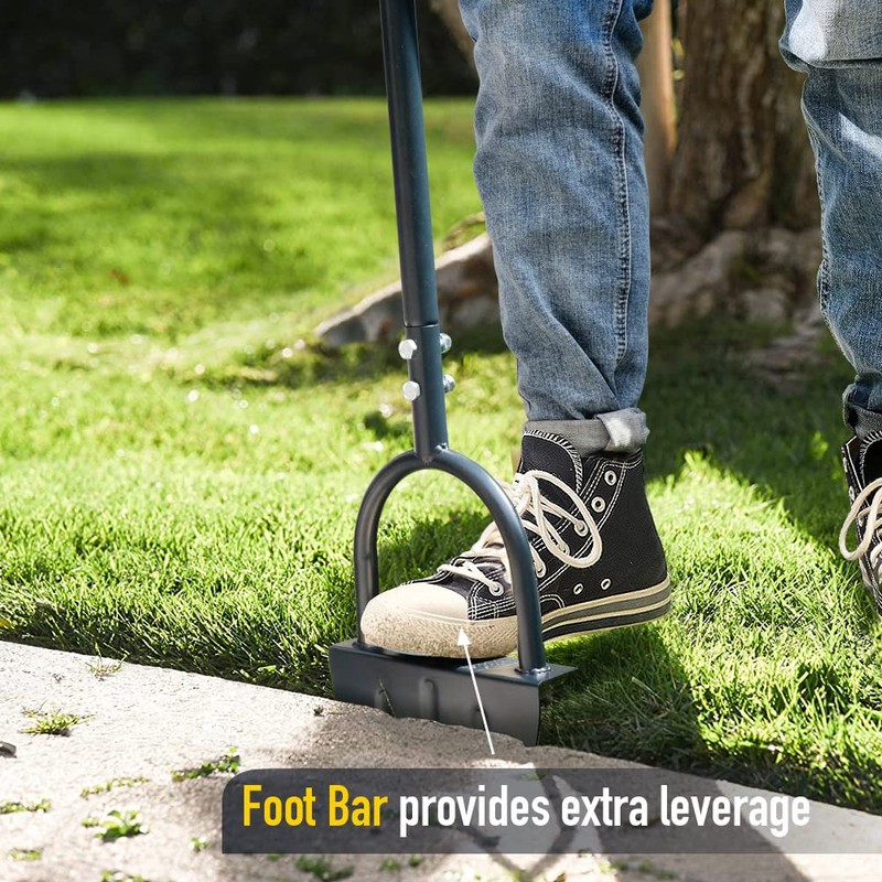 Colwelt Saw-Tooth Edger Lawn Tool, Half Moon Lawn Edger with