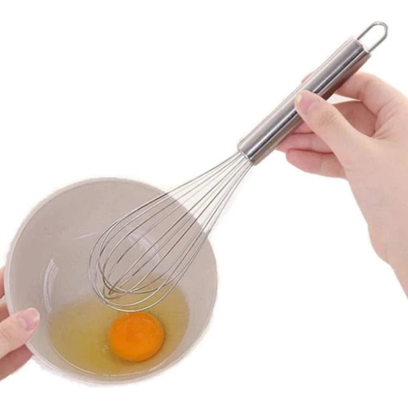 Aniso Stainless Steel Whisk (8.4 inches, Silver)