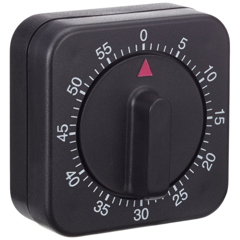 Bó Timer Mechanical Black Pack of 1