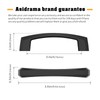 Asidrama 10 Pack 3 Inch Matte Black Kitchen Cabinet Handles,