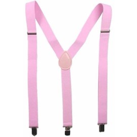 COOL NEW Punk Goth PINK SUSPENDERS Tuxedo Wedding Groomsmen