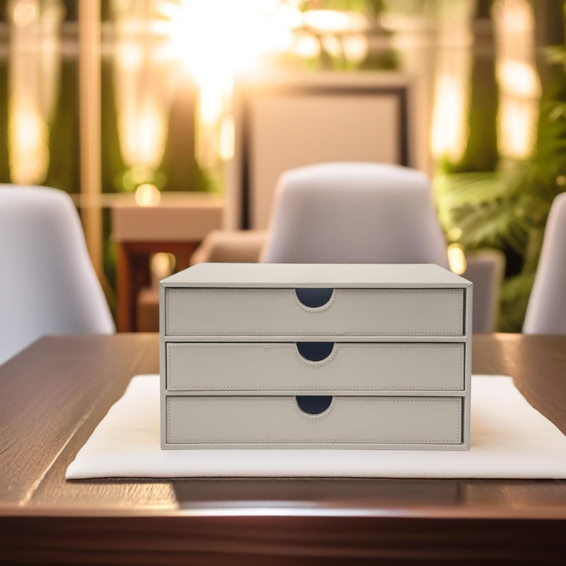 UnionBasic Document Organizer, 3-Drawer File Cabinet Document Storage Box, Office