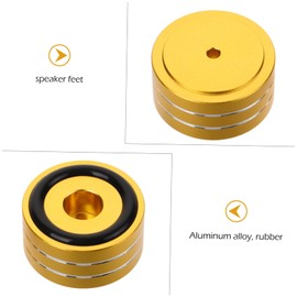 jojofuny 4sets Speaker Cabinet Feet Pads Rubber for Amplifier Isolation Equipment Protectors