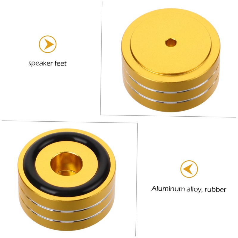 jojofuny 4sets Speaker Cabinet Feet Pads Rubber for Amplifier Isolation