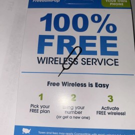 FreedomPop X2 FreedomPop Bring Your Own Phone SIM Kit Free WiFi Calling 100 Mb Data Sim Pin