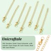 UNICRAFTALE 30Pcs Jewelry Chain Extenders Necklace Extenders for DIY