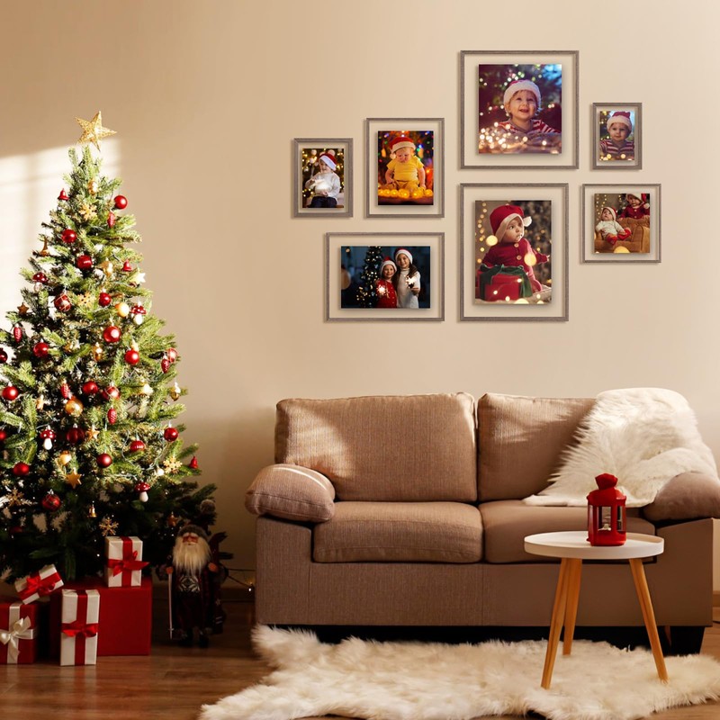 Egofine 11x14 Floating Frames Set of 2, Double Plexiglass Picture