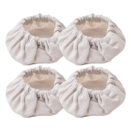 URROMA Reusable Sourdough Starter Jar Cloth Covers, 4pcs Fabric Bread Fermentation Cover Sewn Cloth Cover for Sourdough Starter