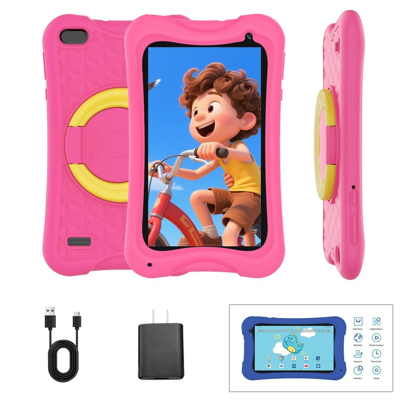 DigiLand 7inch Android Kids Tablet, 4GB RAM+32GB ROM, Quad-Core CPU,
