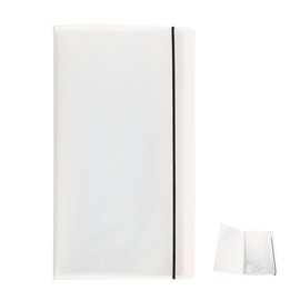 Ticket Collection Booklet - Concert Ticket Organizer Air Collector Photo Album for Movie and Event 22 5 X 12 5 Cm White 1Pc