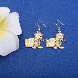KEYCHIN Buzz Lightyear & Slinky Dog & Hamm Earrings Toy Movie Fans Gifts Toy Cartoon Charaters Jewelry (Slinky Dog ER)