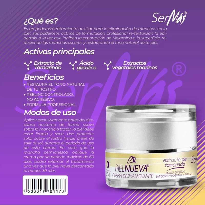 Ser Más Kit De 3 Cremas Desmanchante, Ilumina Tu Piel.
