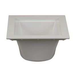 PROFLO PF42855 12" X 12" PVC Floor Sink - Less Grid - White