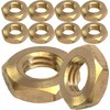 M10 Solid Brass Half Nuts DIN 439 (Pack of 10)