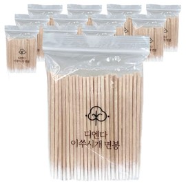 Dienda multi-purpose toothpick pointed cotton swab, 100 pieces, 12 pieces / 디엔다 다용도 이쑤시개 뾰족 면봉, 100개입, 12개