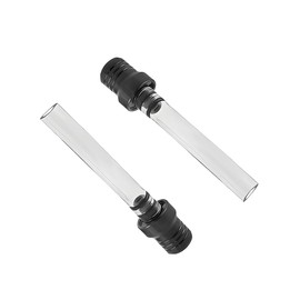 Yourkar Yourkar 2 PCS Aluminum Gas Cap One-Way Breather Valve Fuel Tube, Fuel Tank Vent Pipe for ATV Off-Road Motorcycles, Motorcycle Accessories (Black, Transparent Hose)