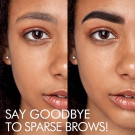 iMethod Eyebrow Stamp and Eyebrow Stencil Set - Eyebrow Stamp Set, Eyebrow Stencil and Stamp Kit, Brow Trio Eyebrow Kit, Perfect Bushy Eyebrows, Dark Brown